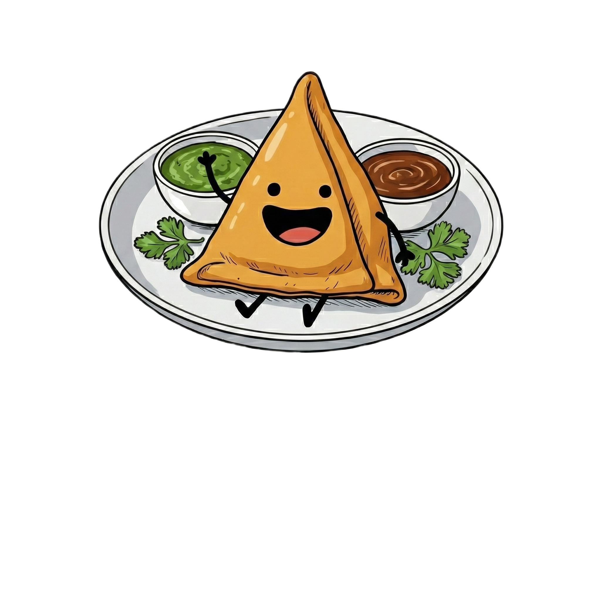 Plated Samosa